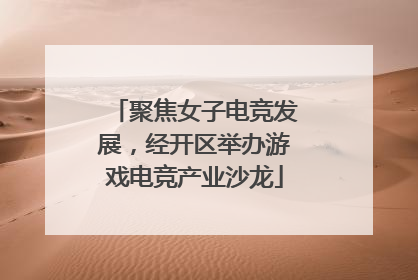 聚焦女子电竞发展，经开区举办游戏电竞产业沙龙