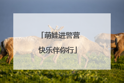 萌娃进警营 快乐伴你行