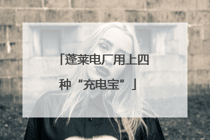蓬莱电厂用上四种“充电宝”