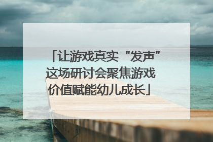让游戏真实“发声” 这场研讨会聚焦游戏价值赋能幼儿成长