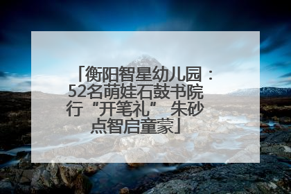 衡阳智星幼儿园：52名萌娃石鼓书院行“开笔礼” 朱砂点智启童蒙