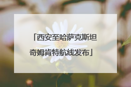 西安至哈萨克斯坦奇姆肯特航线发布