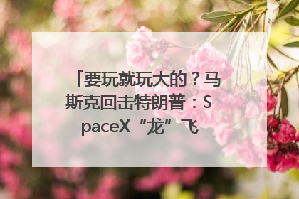 要玩就玩大的？马斯克回击特朗普：SpaceX“龙”飞船将立即退役！