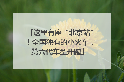 这里有座“北京站”！全国独有的小火车，第六代车型开跑