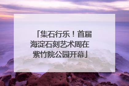 集石行乐！首届海淀石刻艺术周在紫竹院公园开幕
