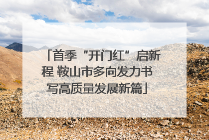 首季“开门红”启新程 鞍山市多向发力书写高质量发展新篇