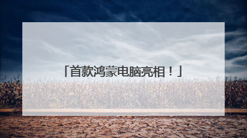 首款鸿蒙电脑亮相！