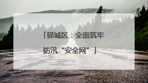 驿城区：全面筑牢防汛“安全网”
