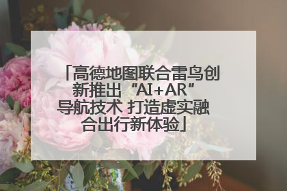 高德地图联合雷鸟创新推出“AI+AR”导航技术 打造虚实融合出行新体验