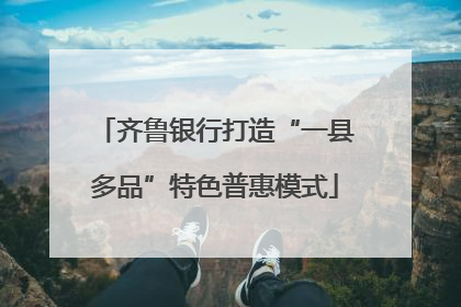 齐鲁银行打造“一县多品”特色普惠模式