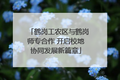 鹤岗工农区与鹤岗师专合作 开启校地协同发展新篇章