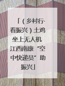 （乡村行·看振兴）土鸡坐上无人机 江西南康“空中快递员”助振兴