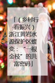 （乡村行·看振兴）浙江黄岩水源保护区蝶变：“一根金枝”的共富密码