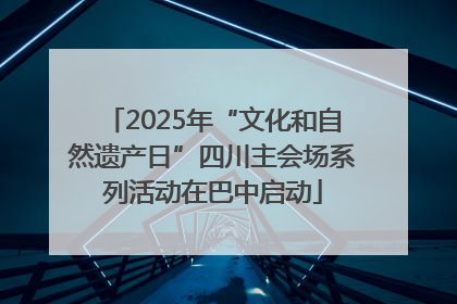 2025年“文化和自然遗产日”四川主会场系列活动在巴中启动