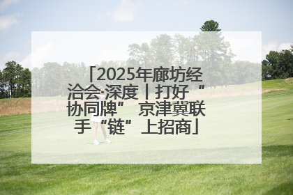 2025年廊坊经洽会·深度丨打好“协同牌” 京津冀联手“链”上招商