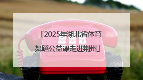 2025年湖北省体育舞蹈公益课走进荆州