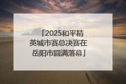 2025和平精英城市赛总决赛在岳阳市圆满落幕