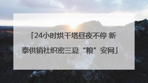 24小时烘干塔昼夜不停 新泰供销社织密三夏“粮”安网