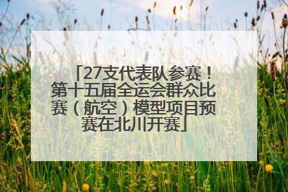 27支代表队参赛！第十五届全运会群众比赛（航空）模型项目预赛在北川开赛