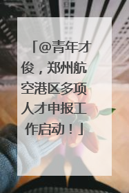 @青年才俊，郑州航空港区多项人才申报工作启动！