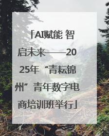 AI赋能 智启未来——2025年“青耘锦州”青年数字电商培训班举行