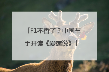 F1不香了？中国车手开读《爱莲说》