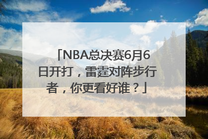 NBA总决赛6月6日开打，雷霆对阵步行者，你更看好谁？