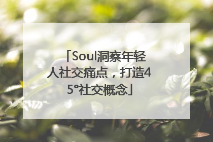 Soul洞察年轻人社交痛点，打造45°社交概念